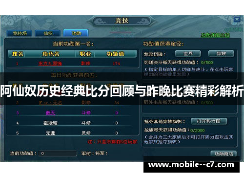 阿仙奴历史经典比分回顾与昨晚比赛精彩解析